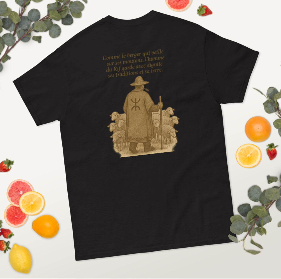 T-shirt HDR « berger du Rif » 100% coton