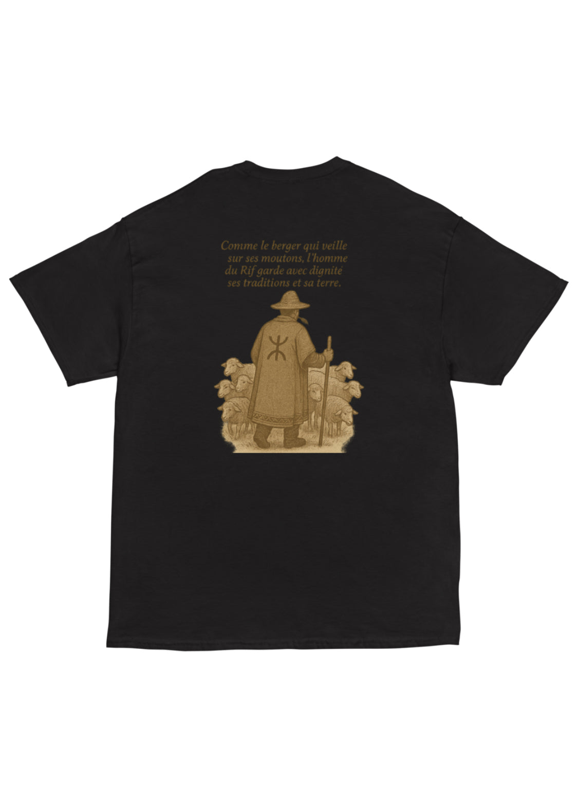 T-shirt HDR « berger du Rif » 100% coton